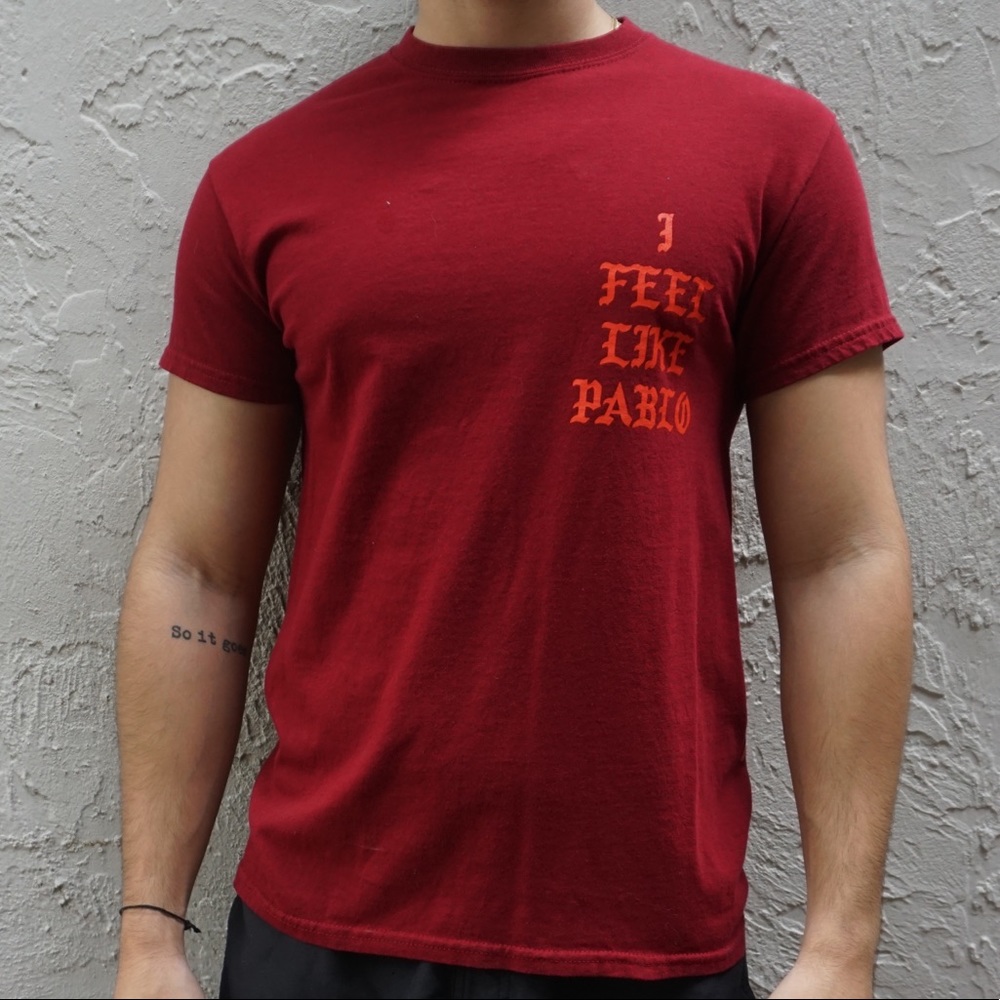 *AUTHENTIC* LIFE OF PABLO MAROON SHIRT MERCH SMALL